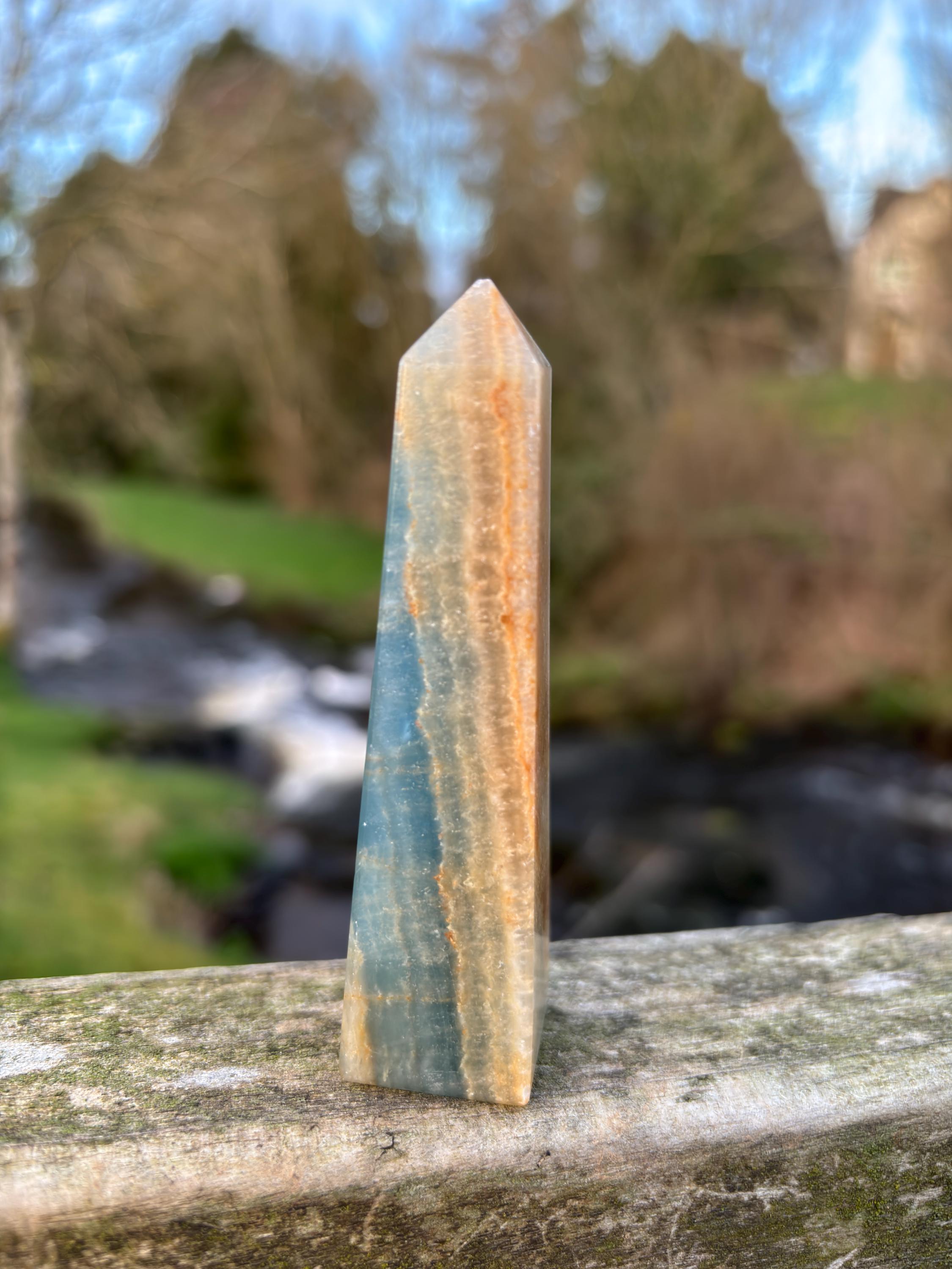 Blue Kyanite Obelisk | Polished Crystal Tower | Throat Chakra Stone | Energy Alignment Crystal | Natural Mineral
