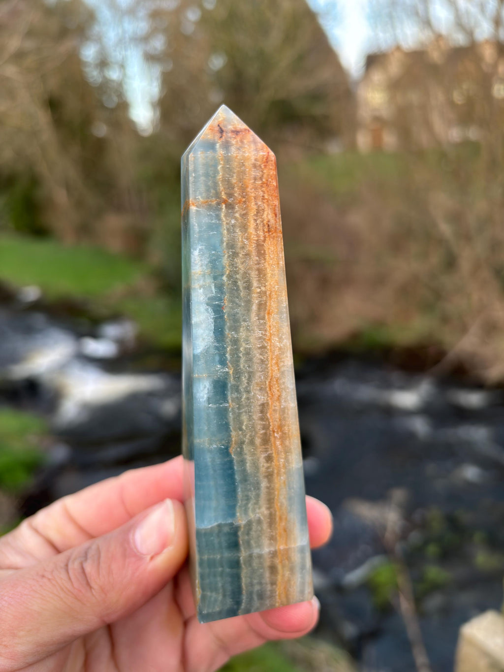 Blue Kyanite Obelisk | Polished Crystal Tower | Throat Chakra Stone | Energy Alignment Crystal | Natural Mineral