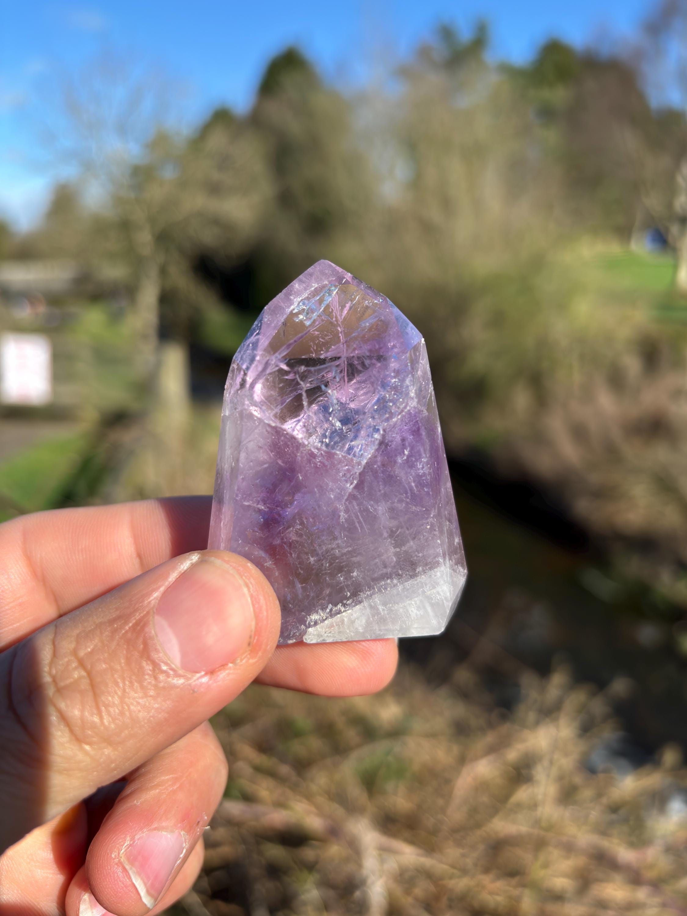 Amethyst Polished Point | Purple Crystal Tower | Healing & Protection Stone | Meditation Crystal | Natural Quartz Decor