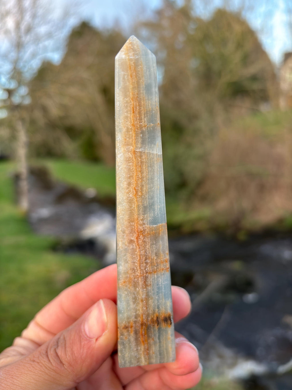Blue Kyanite Obelisk | Polished Crystal Tower | Throat Chakra Stone | Energy Alignment Crystal | Natural Mineral