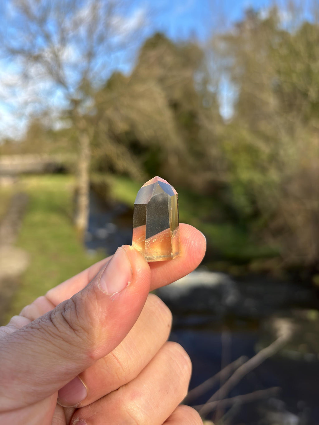 Natural Citrine Point | Mini Polished Crystal, Brazilian Stone