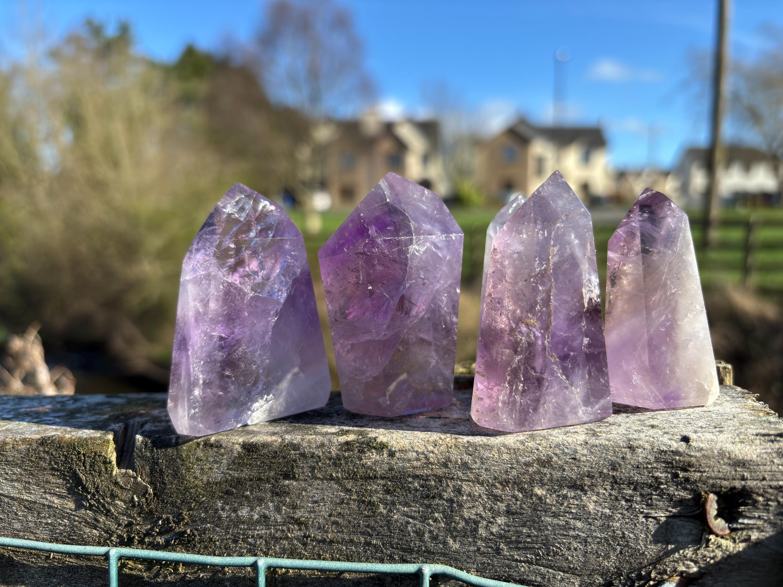 Amethyst Polished Point | Purple Crystal Tower | Healing & Protection Stone | Meditation Crystal | Natural Quartz Decor