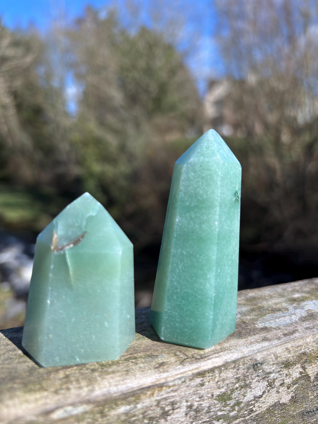 Green Quartz Mini Polished Point - Small Healing Crystal Tower for Meditation & Gift Giving