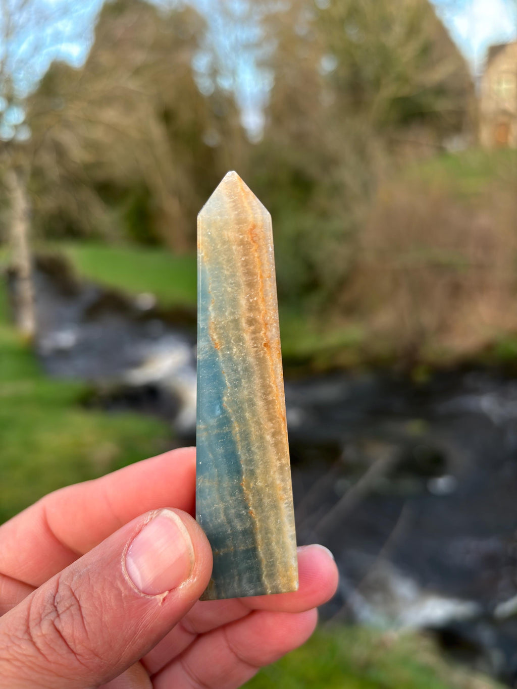 Blue Kyanite Obelisk | Polished Crystal Tower | Throat Chakra Stone | Energy Alignment Crystal | Natural Mineral