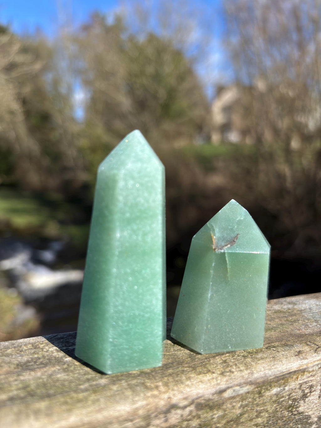 Green Quartz Mini Polished Point - Small Healing Crystal Tower for Meditation & Gift Giving