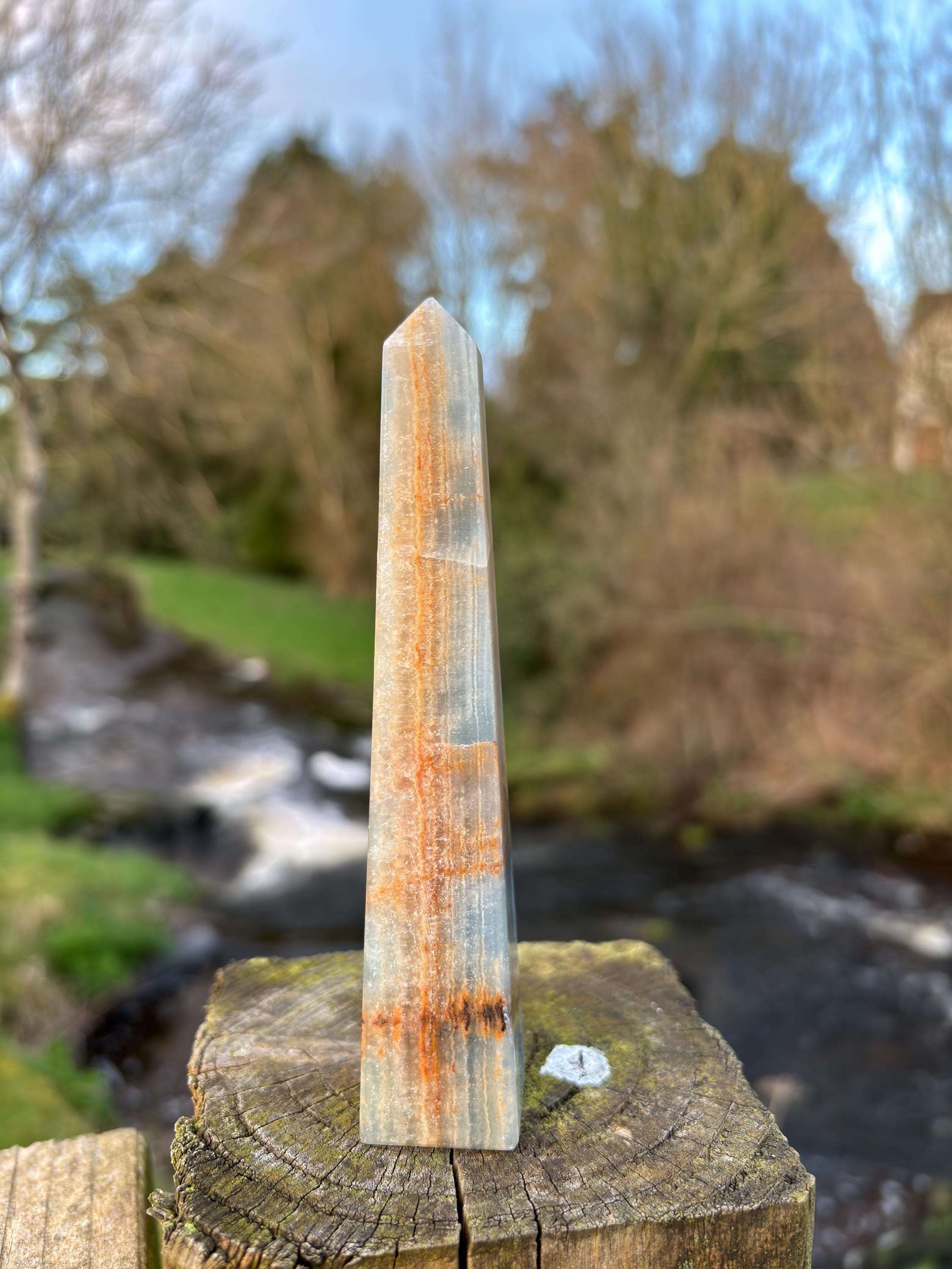 Blue Kyanite Obelisk | Polished Crystal Tower | Throat Chakra Stone | Energy Alignment Crystal | Natural Mineral