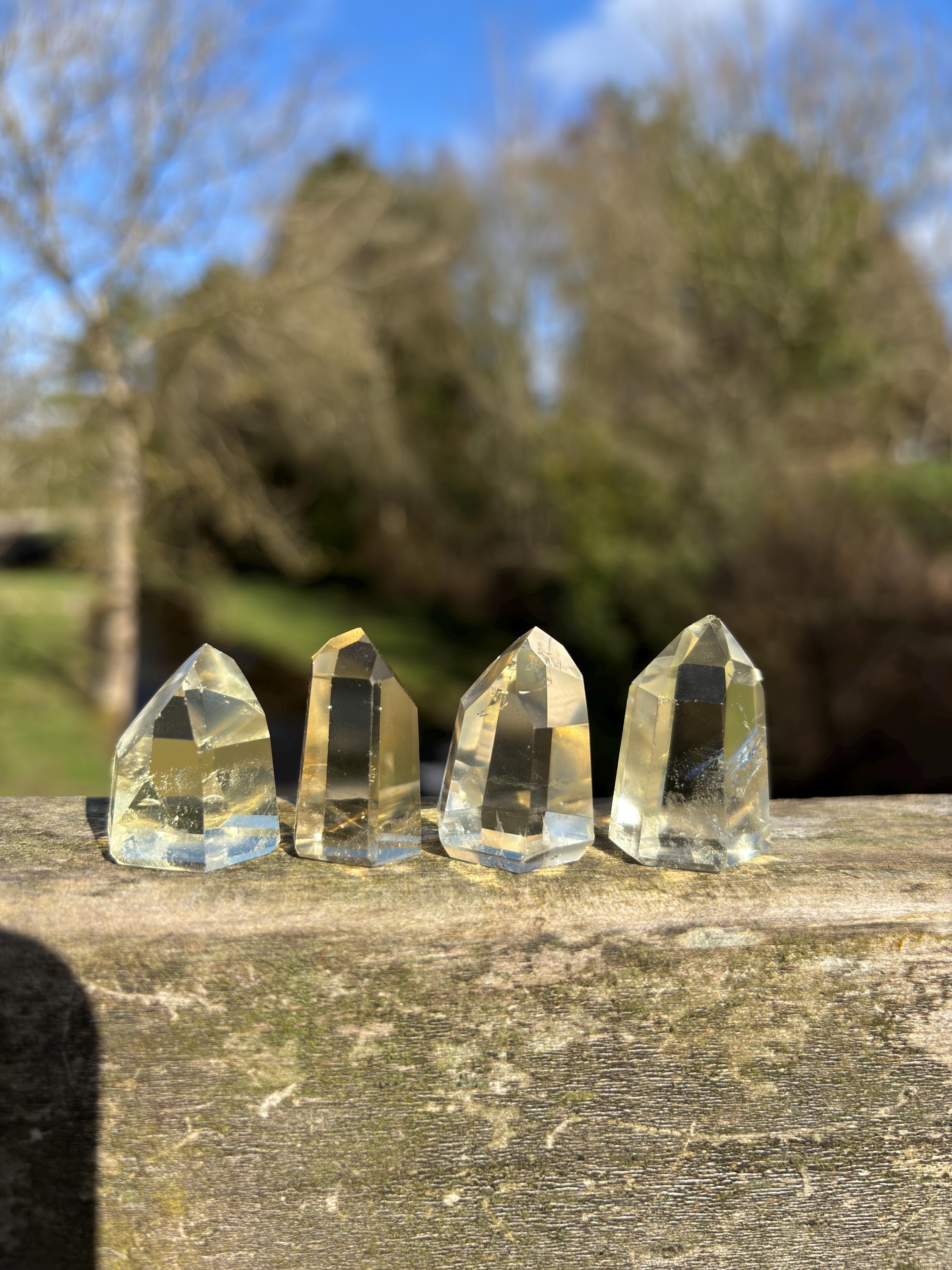Natural Citrine Point | Mini Polished Crystal, Brazilian Stone