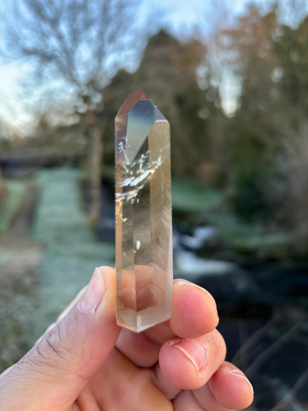 Smoky Quartz Phantom Polished Point | Natural Crystal Tower | Grounding & Protection Stone | High Quality Healing Crystal