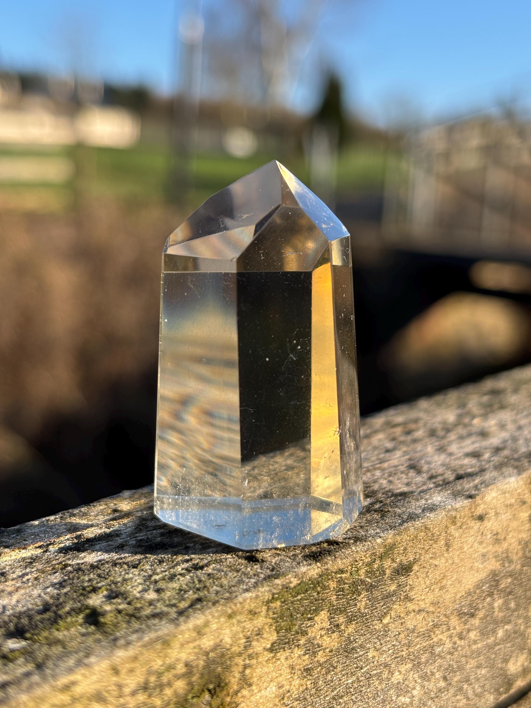 Natural Citrine Polished Point | High Clarity Crystal from Minas Gerais Brazil | Untreated Citrine | Abundance Stone | Healing Crystal