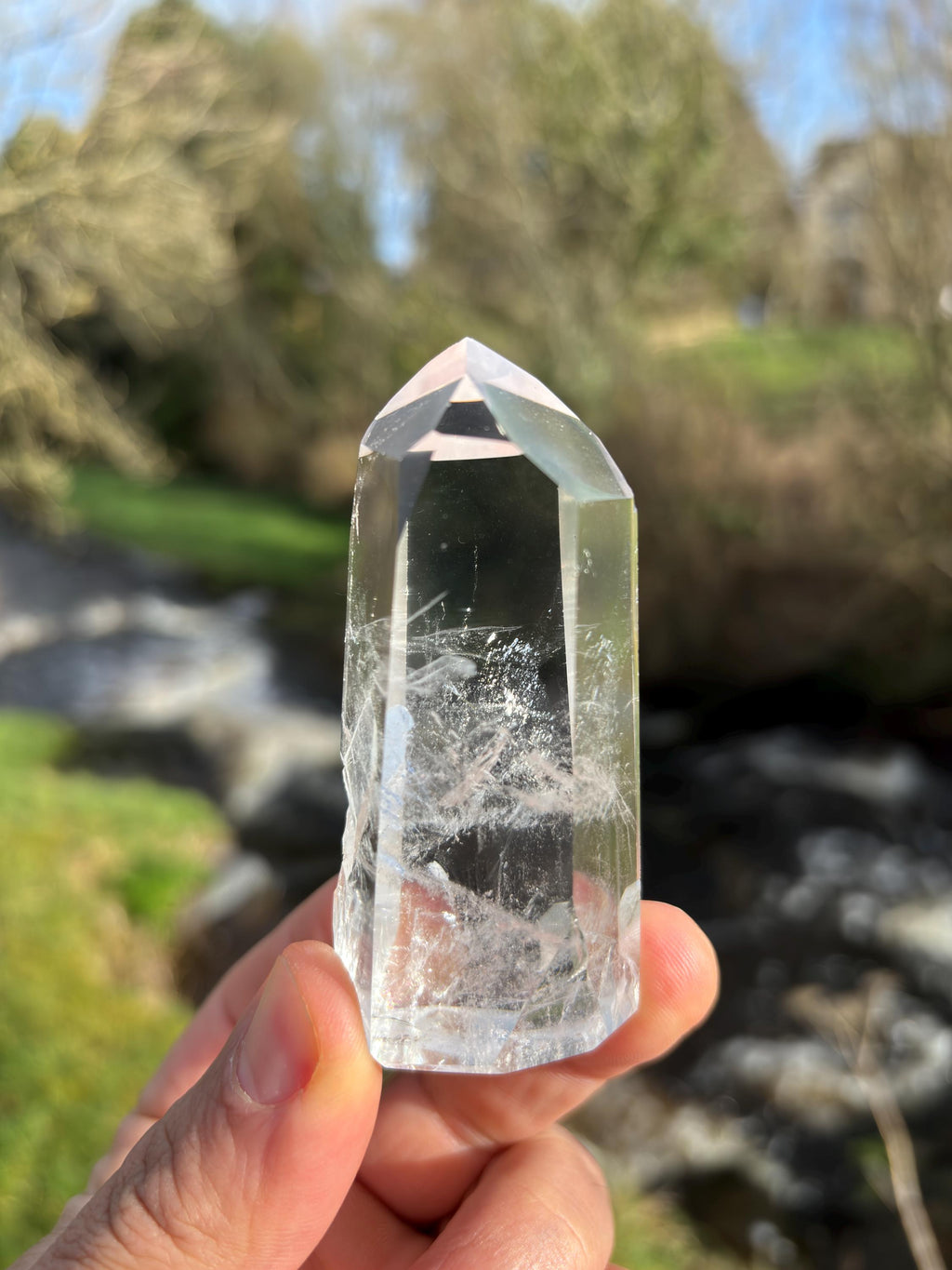 Rare Quartz Point | Internal Finger Crystal, Collector Specimen