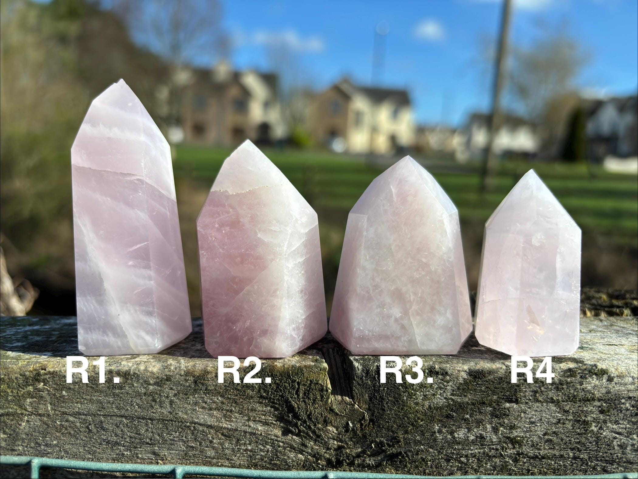 Rose Quartz Crystal Point – Polished Tower, Brazilian Healing Stone
