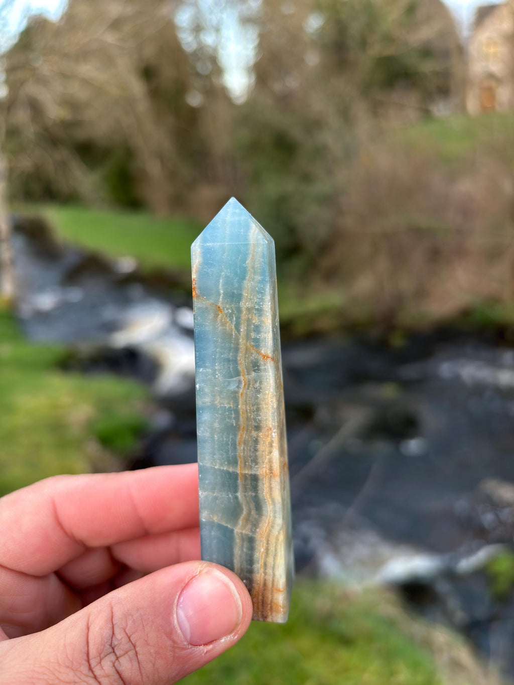 Blue Kyanite Obelisk | Polished Crystal Tower | Throat Chakra Stone | Energy Alignment Crystal | Natural Mineral
