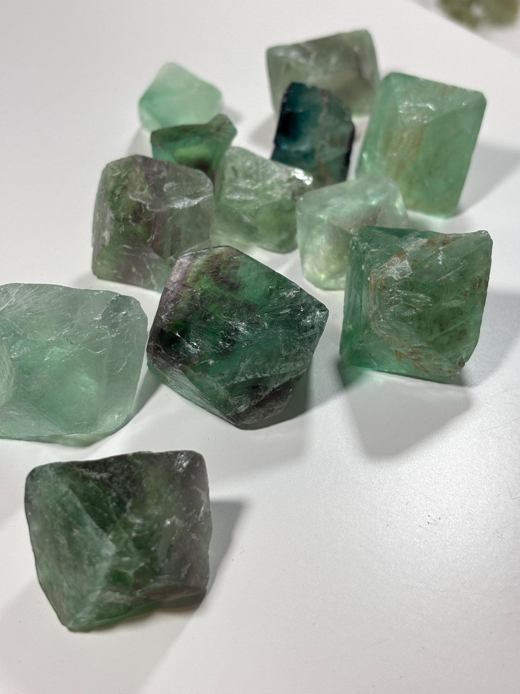 Natural Fluorite Octahedron | Raw Geometric Crystal | Pyramid Formation Stone | Focus & Clarity Mineral