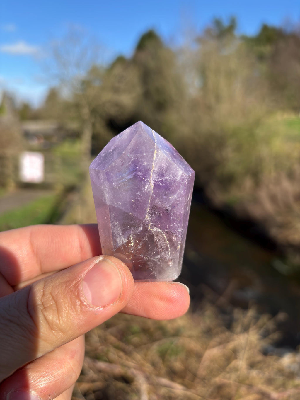 Amethyst Polished Point | Purple Crystal Tower | Healing & Protection Stone | Meditation Crystal | Natural Quartz Decor