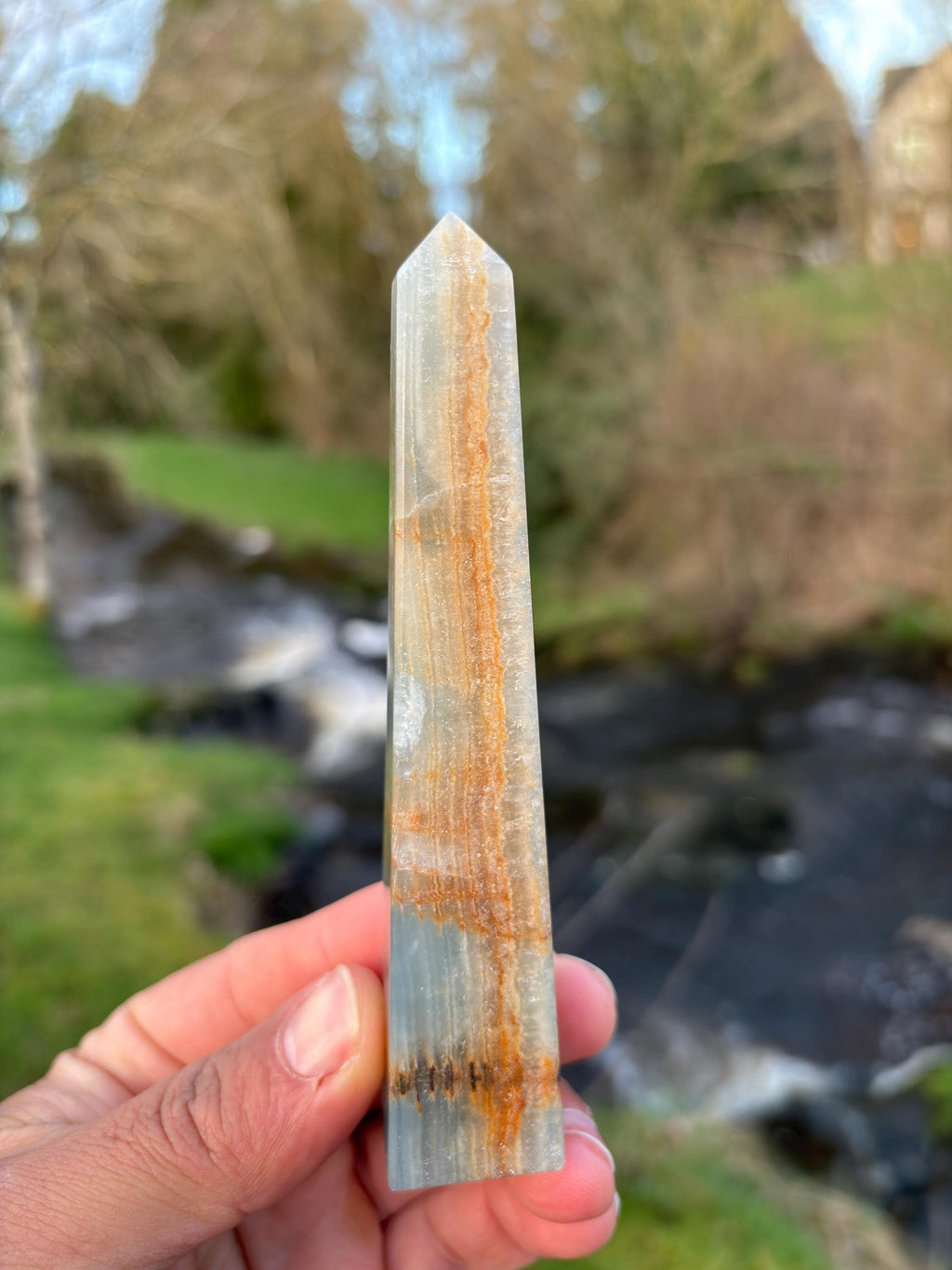 Blue Kyanite Obelisk | Polished Crystal Tower | Throat Chakra Stone | Energy Alignment Crystal | Natural Mineral