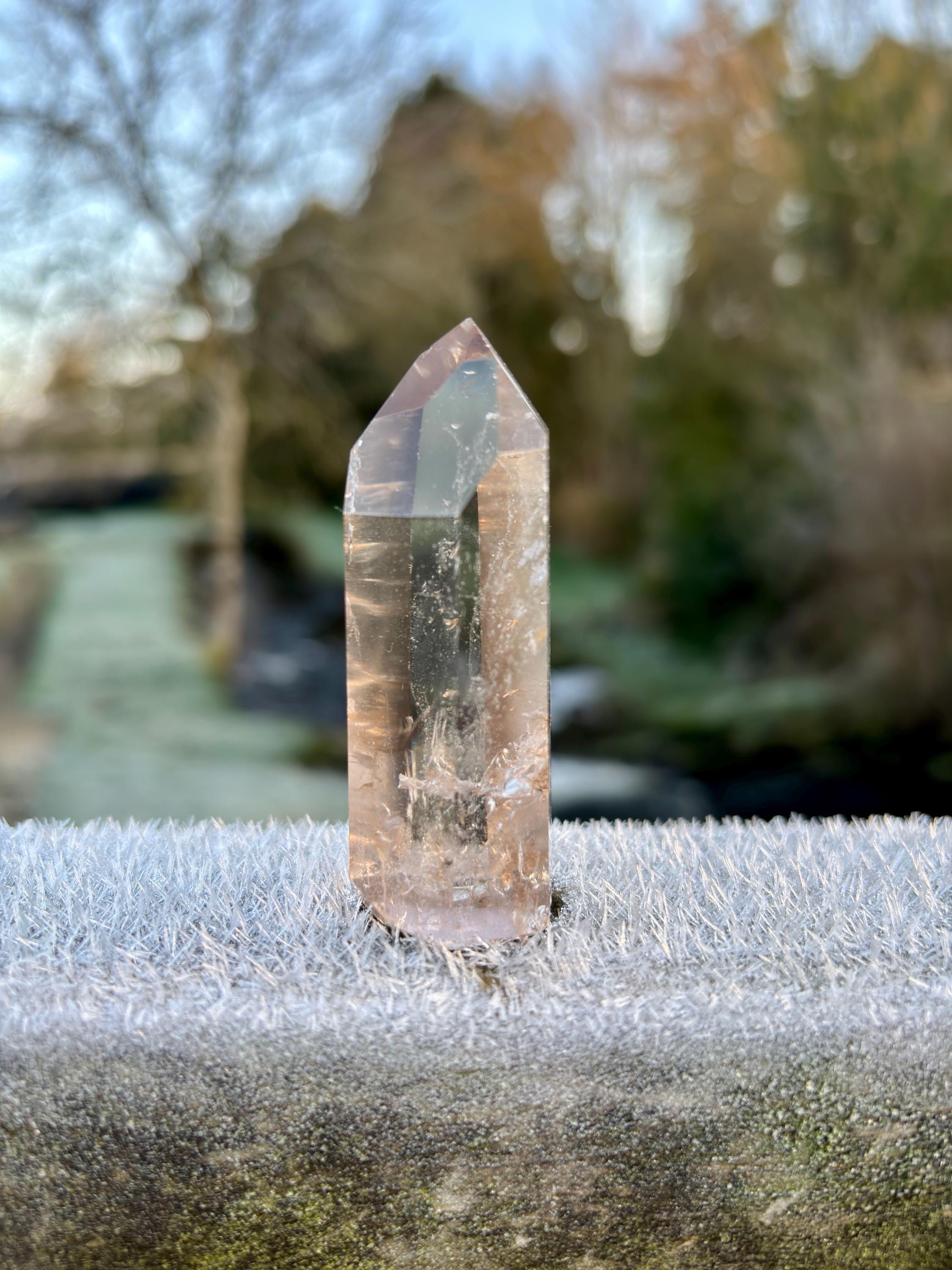 Smoky Quartz Phantom Polished Point | Natural Crystal Tower | Grounding & Protection Stone | High Quality Healing Crystal