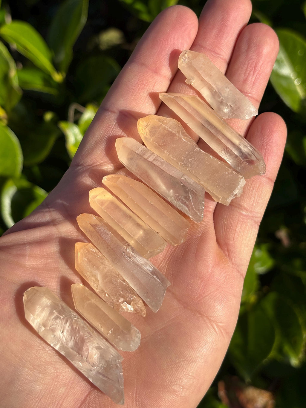 Tangerine Lemurian Quartz Point | Small Natural Crystal | Orange Healing Stone | Sacral Chakra | Raw Mineral