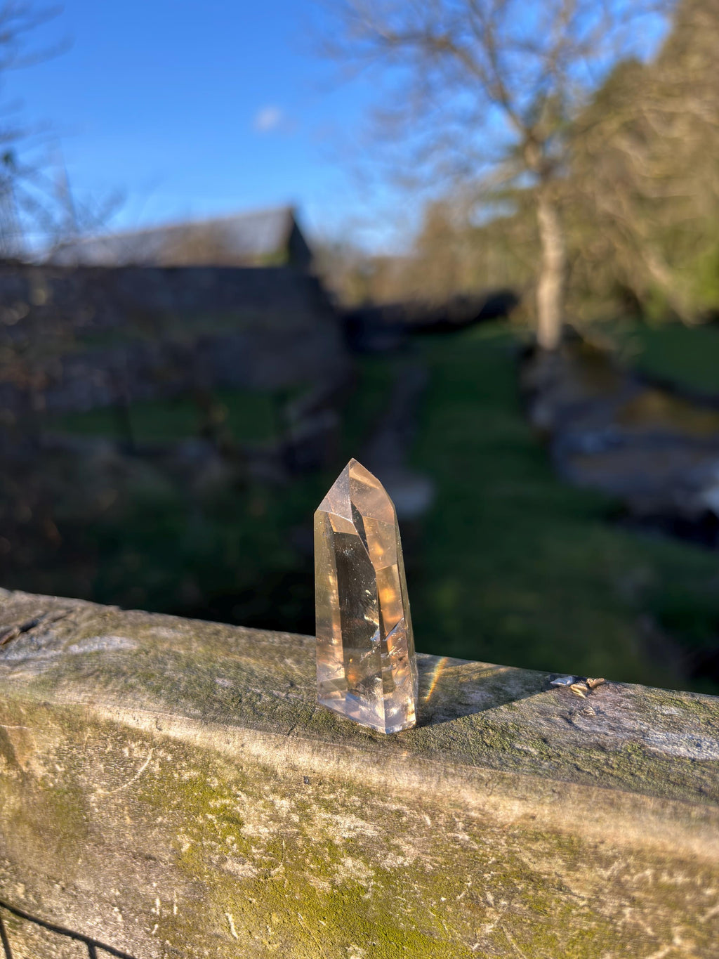 Natural Citrine Polished Point | High Clarity Crystal from Minas Gerais Brazil | Untreated Citrine | Abundance Stone | Healing Crystal