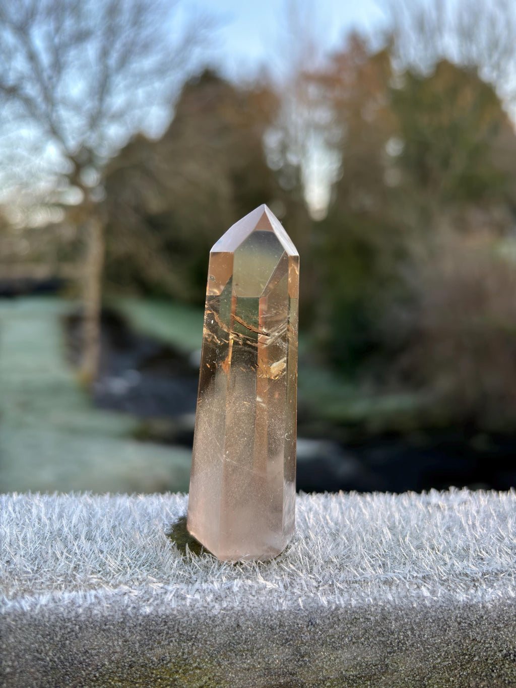 Smoky Quartz Phantom Polished Point | Natural Crystal Tower | Grounding & Protection Stone | High Quality Healing Crystal