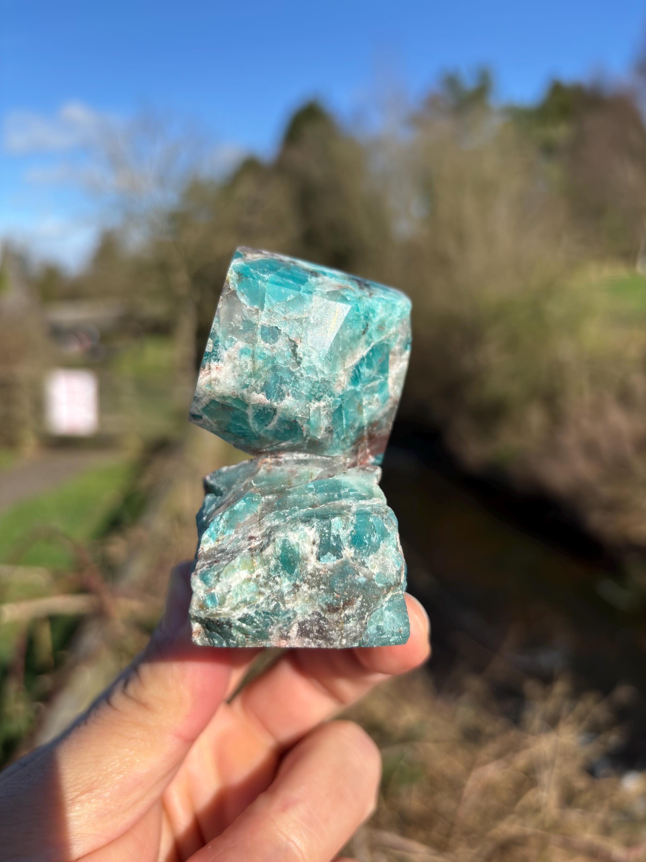 AMAZONITE Natural Polished Rough Mineral Specimens