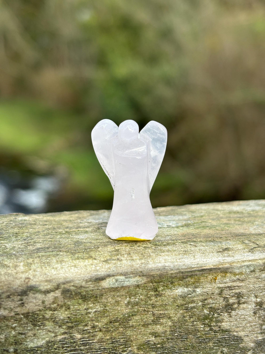 Rose Quartz Angel Carving | Mini Guardian Angel Crystal | Love Stone Healing Crystal | Spiritual Gift