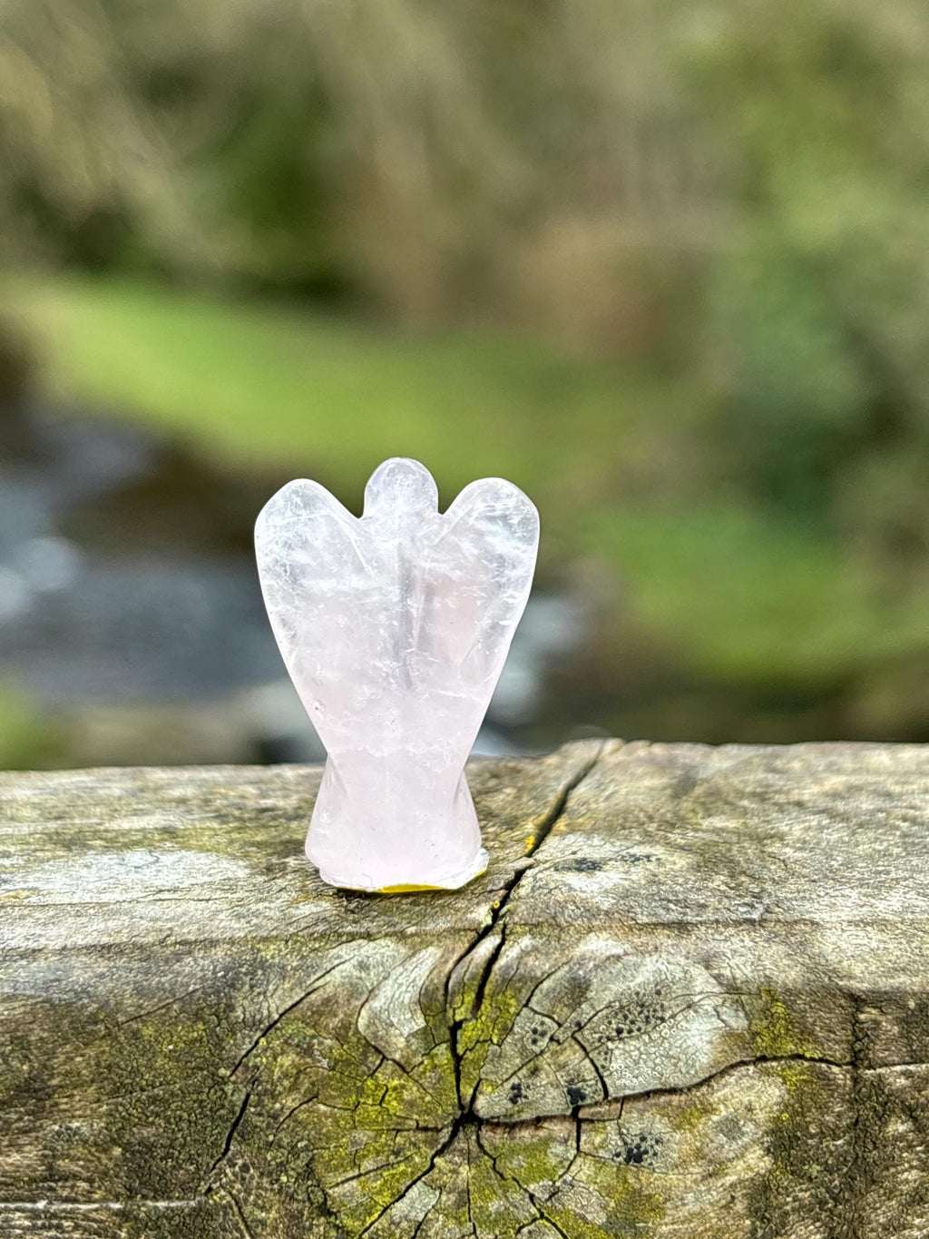 Rose Quartz Angel Carving | Mini Guardian Angel Crystal | Love Stone Healing Crystal | Spiritual Gift