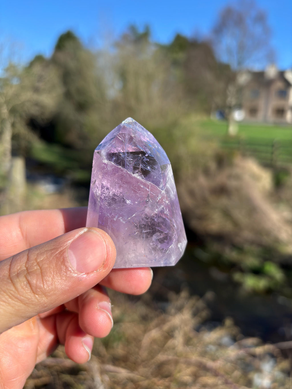 Amethyst Polished Point | Purple Crystal Tower | Healing & Protection Stone | Meditation Crystal | Natural Quartz Decor