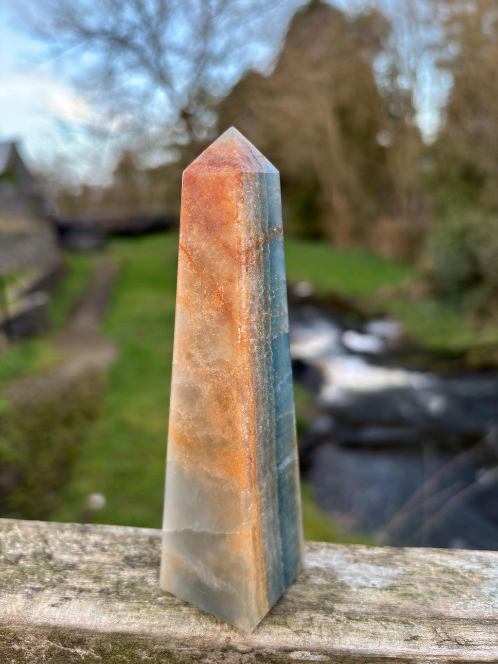 Blue Kyanite Obelisk | Polished Crystal Tower | Throat Chakra Stone | Energy Alignment Crystal | Natural Mineral