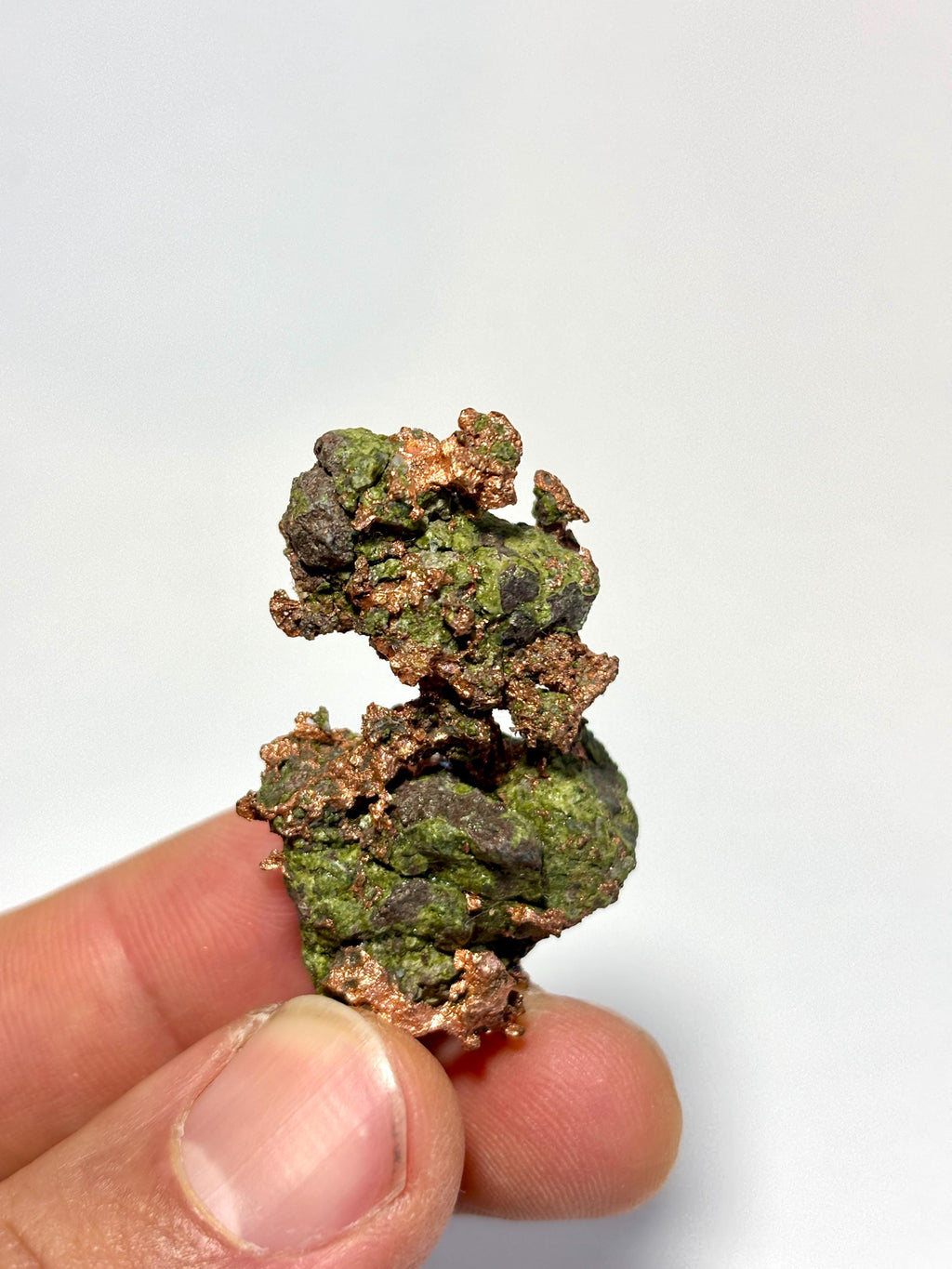 Natural Copper in Matrix Specimen - Michigan Copper Mineral for Collectors & Display