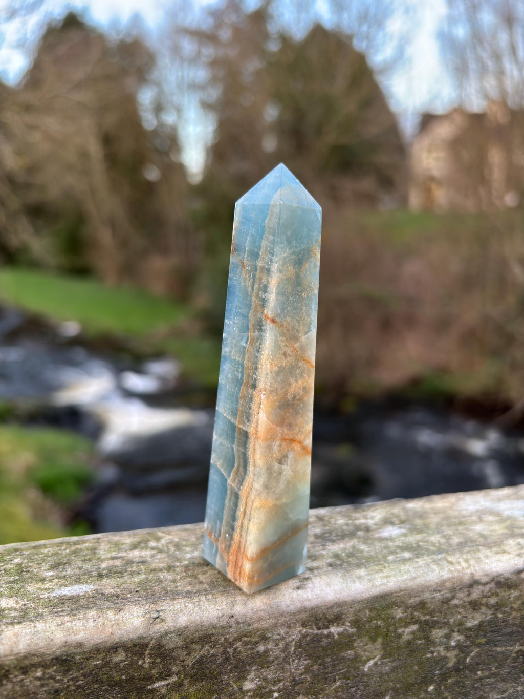 Blue Kyanite Obelisk | Polished Crystal Tower | Throat Chakra Stone | Energy Alignment Crystal | Natural Mineral