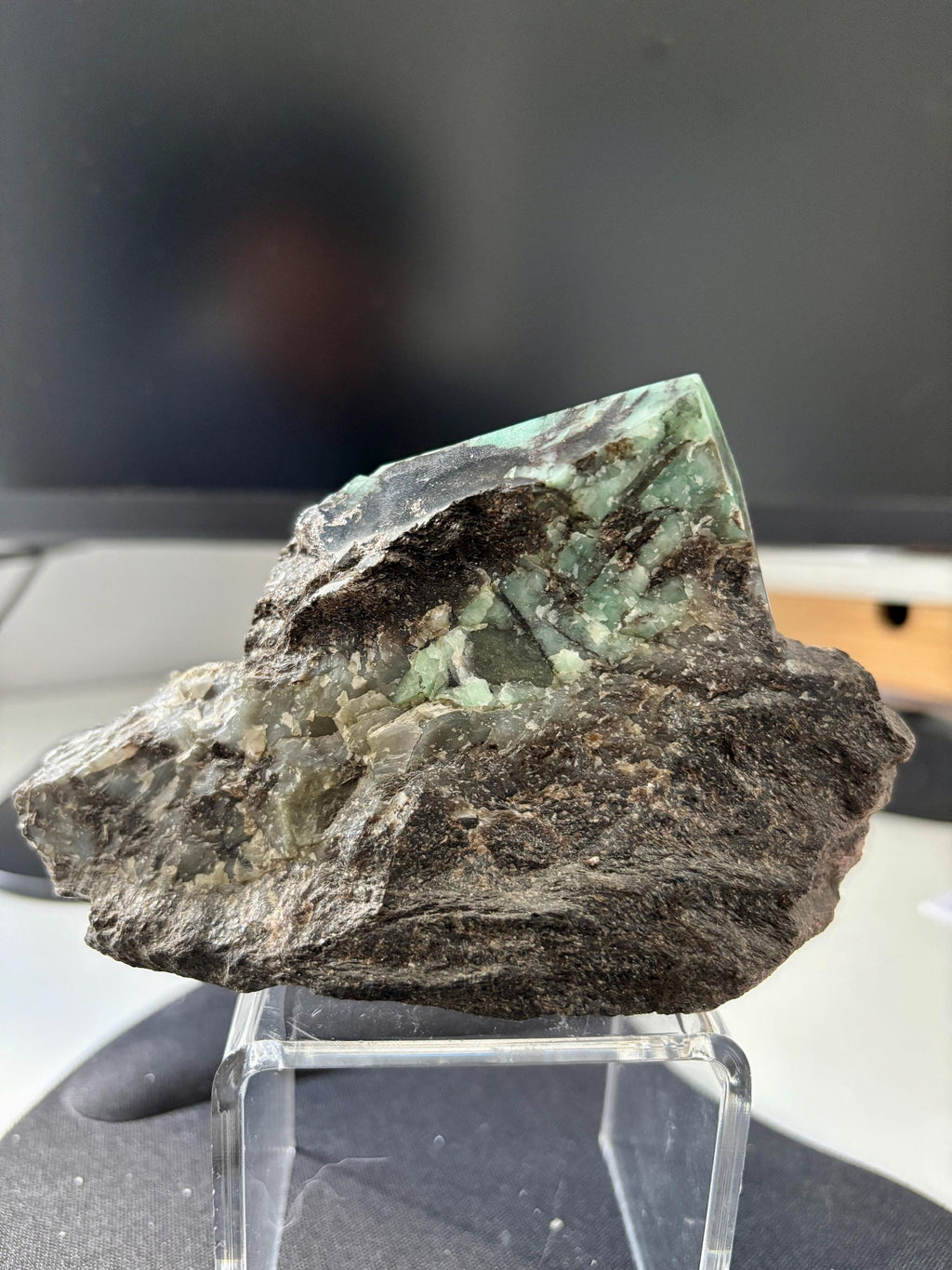 Raw Emerald in Matrix – Collector's Mineral Specimen, Colombia Origin