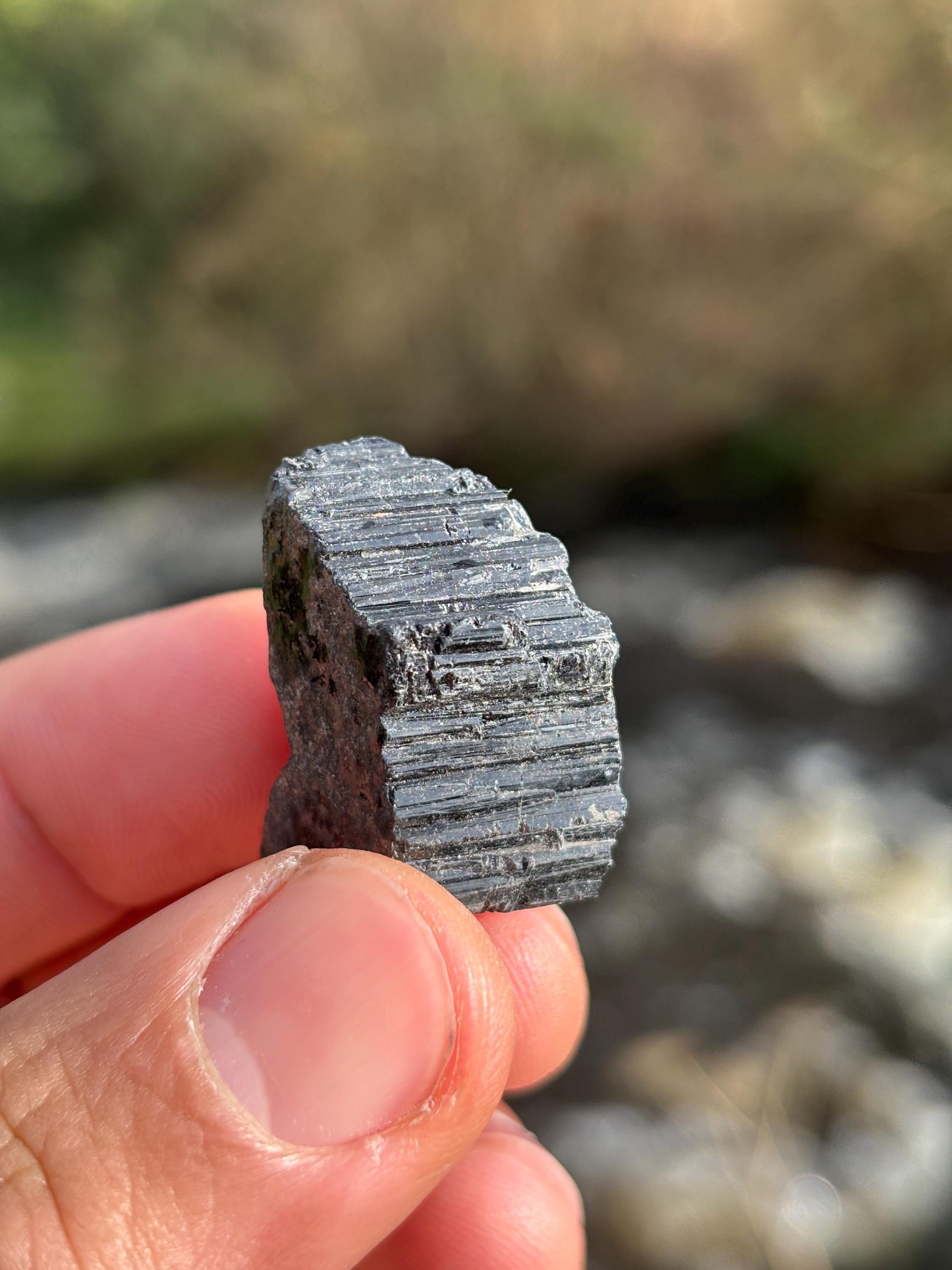 Black Tourmaline Rough | Natural Protection Stone | Raw Grounding Crystal | EMF Shielding Mineral