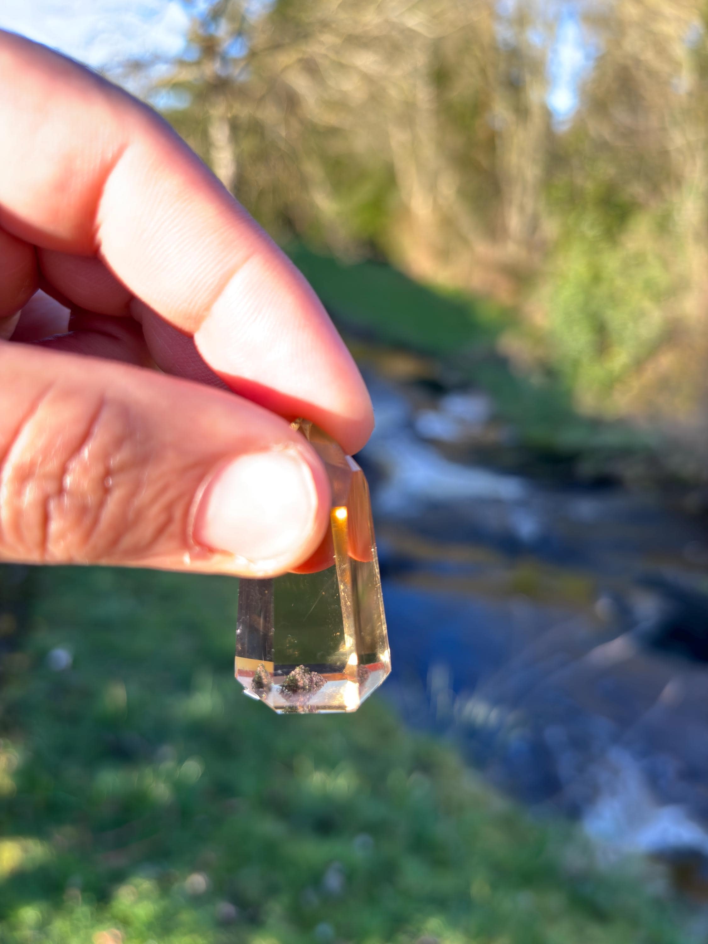 Natural Citrine Polished Point | High Clarity Crystal from Minas Gerais Brazil | Untreated Citrine | Abundance Stone | Healing Crystal