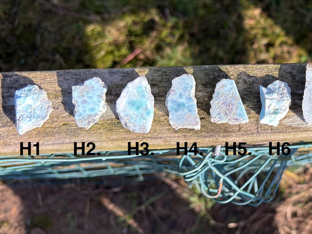 Larimar Rough Stone | Natural Caribbean Blue Crystal | Raw Larimar from Dominican Republic | Healing Gemstone
