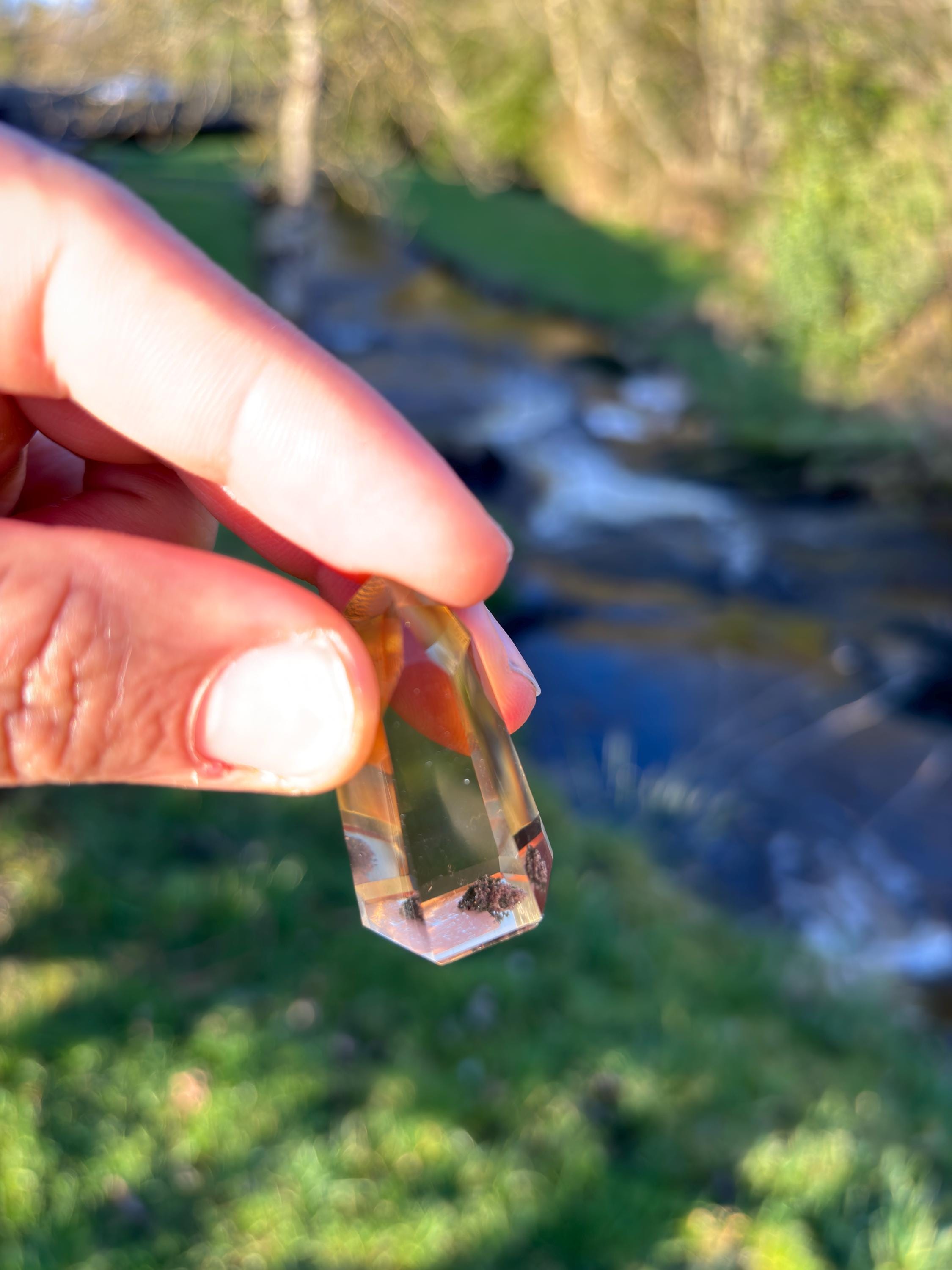 Natural Citrine Polished Point | High Clarity Crystal from Minas Gerais Brazil | Untreated Citrine | Abundance Stone | Healing Crystal