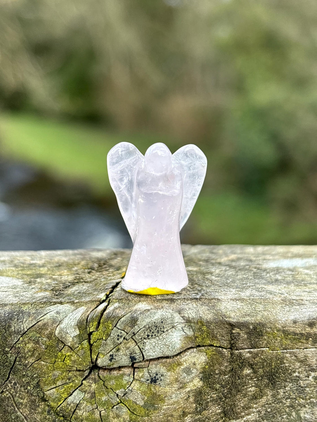 Rose Quartz Angel Carving | Mini Guardian Angel Crystal | Love Stone Healing Crystal | Spiritual Gift