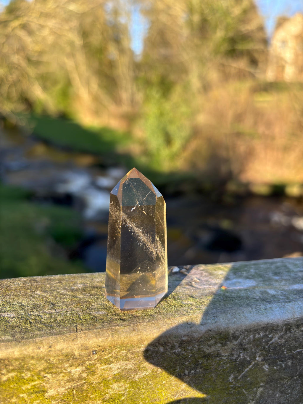 Natural Citrine Tower | Araçuaí Brazil Crystal | Genuine Citrine Point | Abundance Stone | Polished Quartz