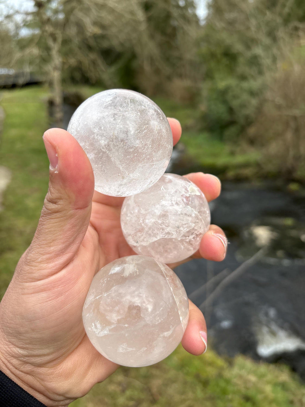 Clear Quartz Crystal Sphere 55mm | Natural Energy Ball | Master Healer Stone | Meditation & Manifestation Crystal