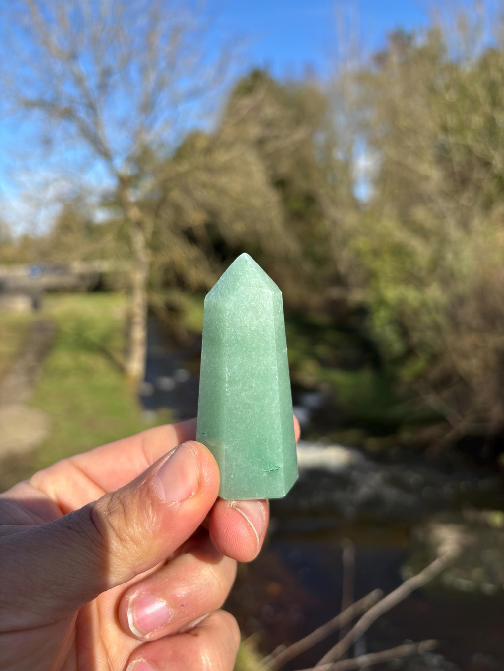 Green Quartz Mini Polished Point - Small Healing Crystal Tower for Meditation & Gift Giving