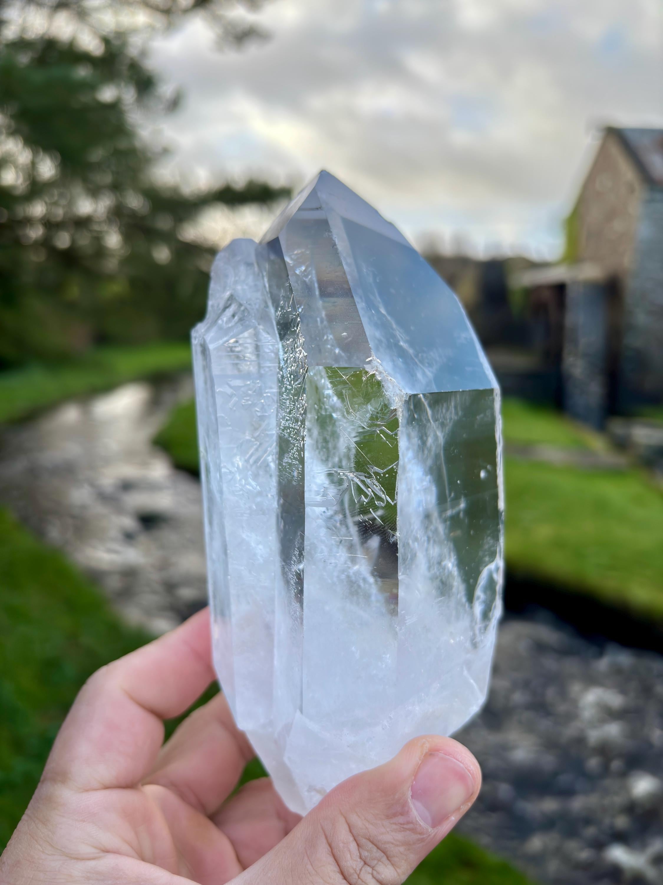 Extra Transparent Clear Quartz Point | Large Brazilian Collector Specimen 1kg
