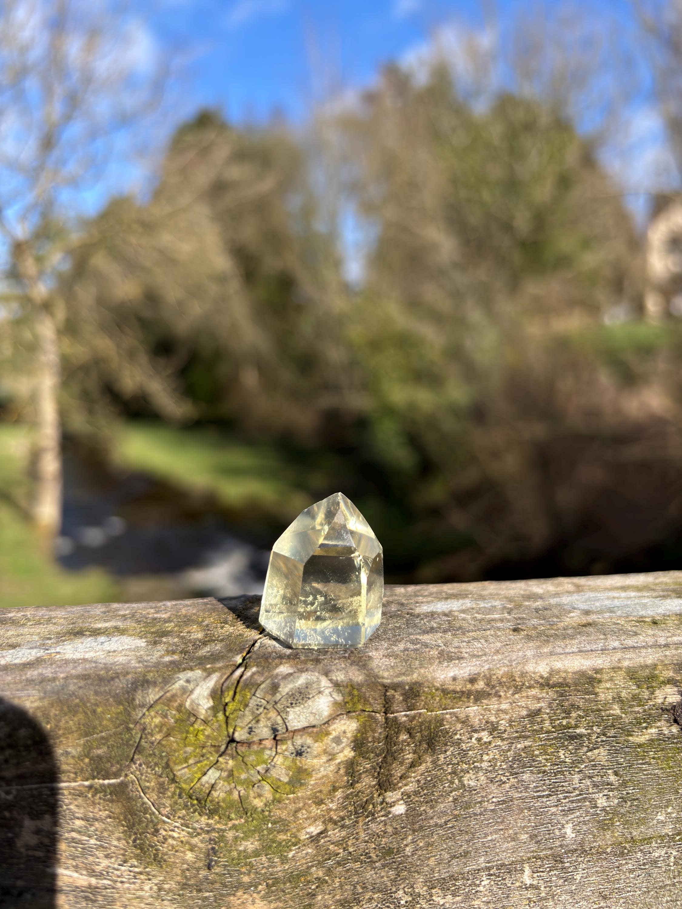 Natural Citrine Point | Mini Polished Crystal, Brazilian Stone