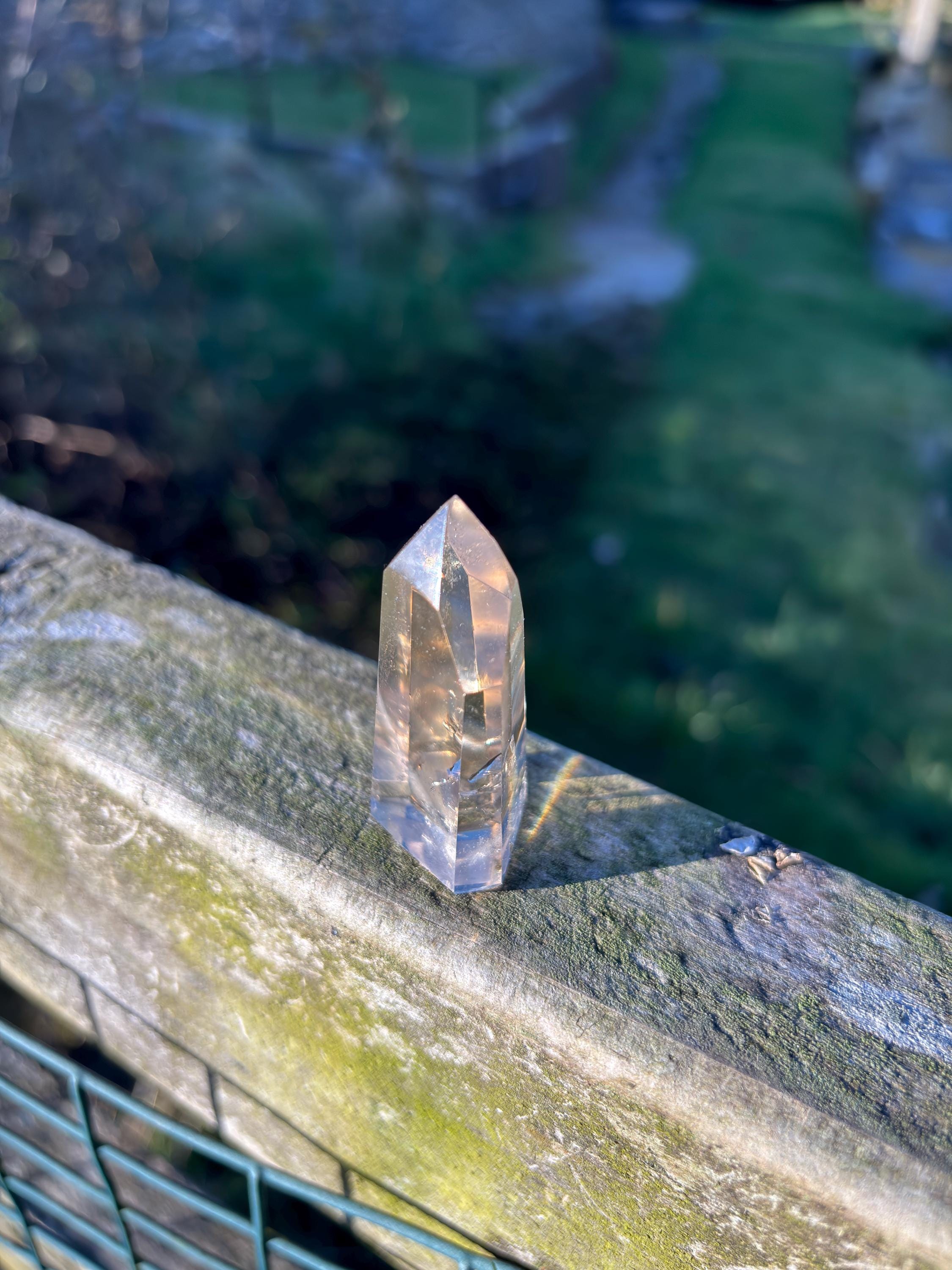 Natural Citrine Polished Point | High Clarity Crystal from Minas Gerais Brazil | Untreated Citrine | Abundance Stone | Healing Crystal