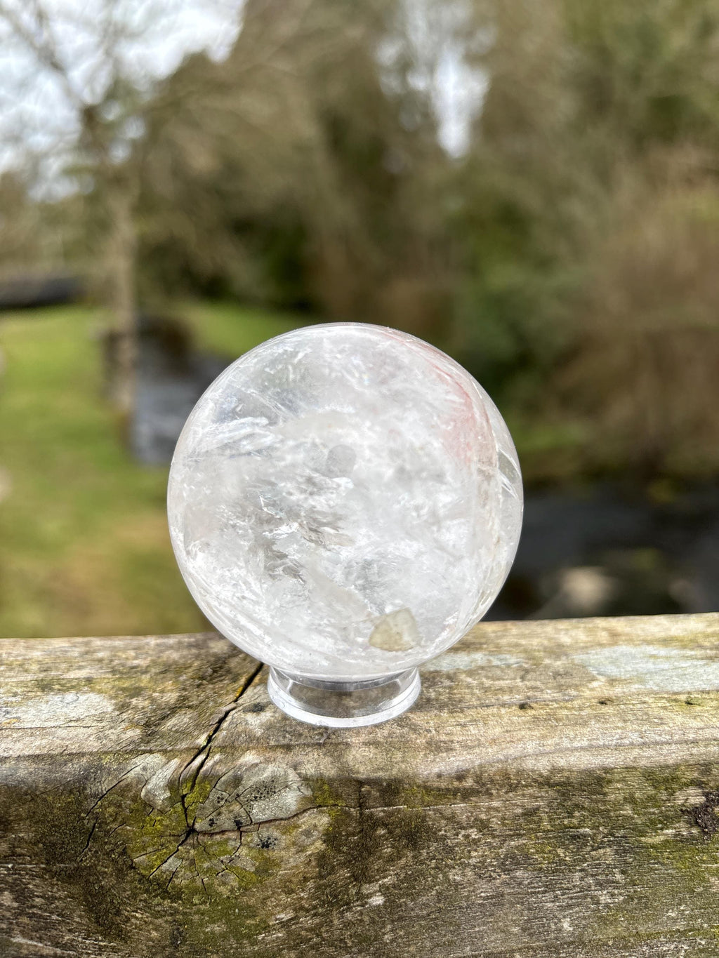 Clear Quartz Crystal Sphere 55mm | Natural Energy Ball | Master Healer Stone | Meditation & Manifestation Crystal