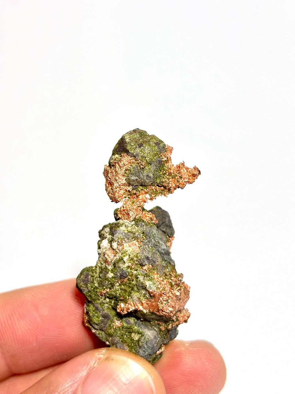 Natural Copper in Matrix Specimen - Michigan Copper Mineral for Collectors & Display