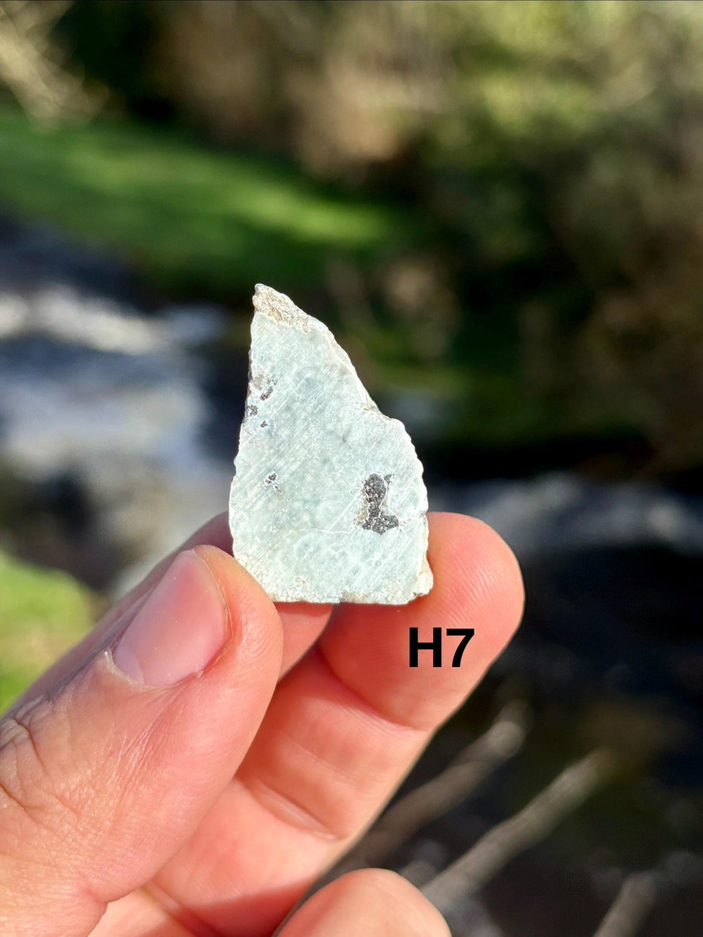 Larimar Rough Stone | Natural Caribbean Blue Crystal | Raw Larimar from Dominican Republic | Healing Gemstone