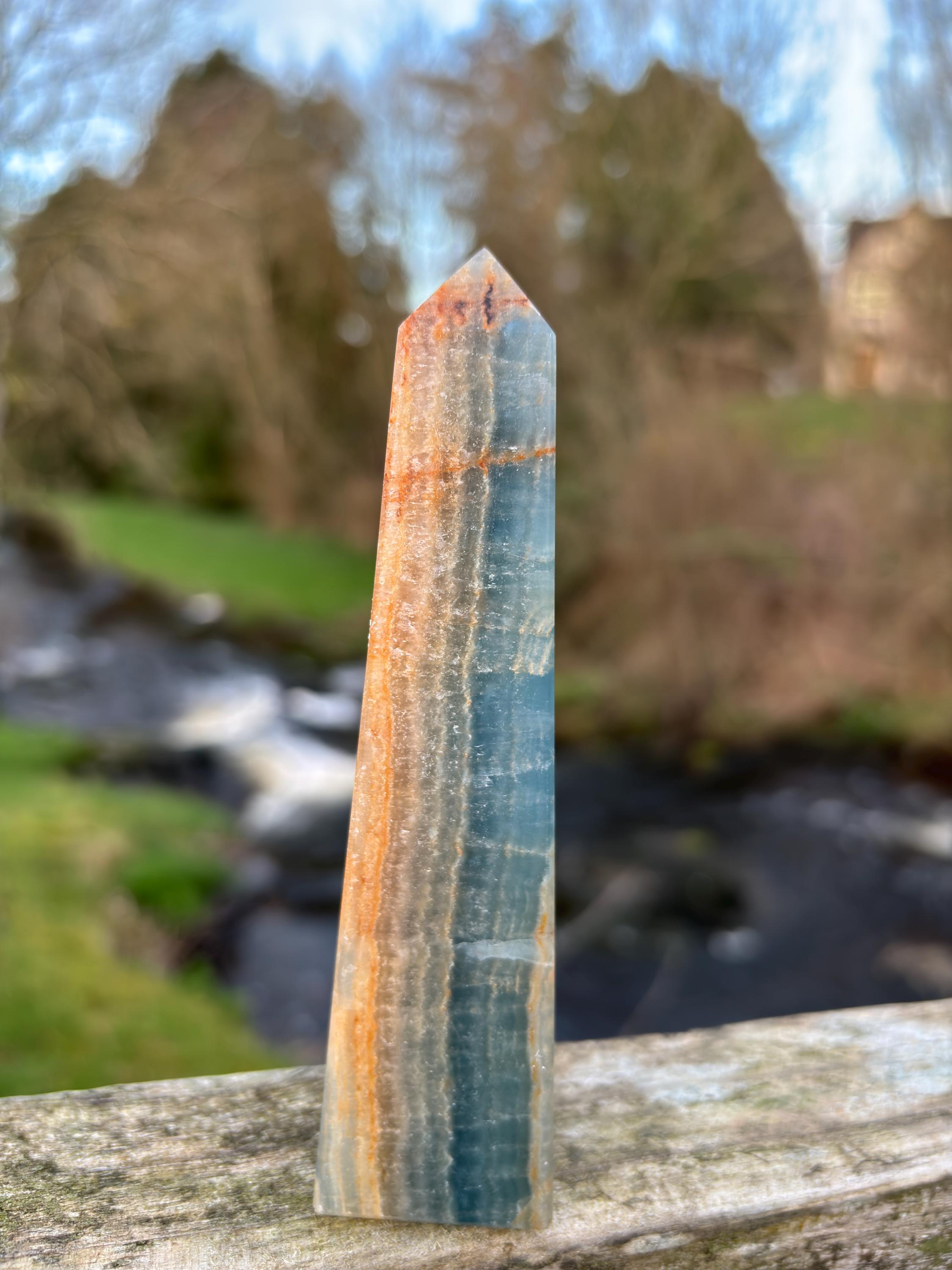 Blue Kyanite Obelisk | Polished Crystal Tower | Throat Chakra Stone | Energy Alignment Crystal | Natural Mineral