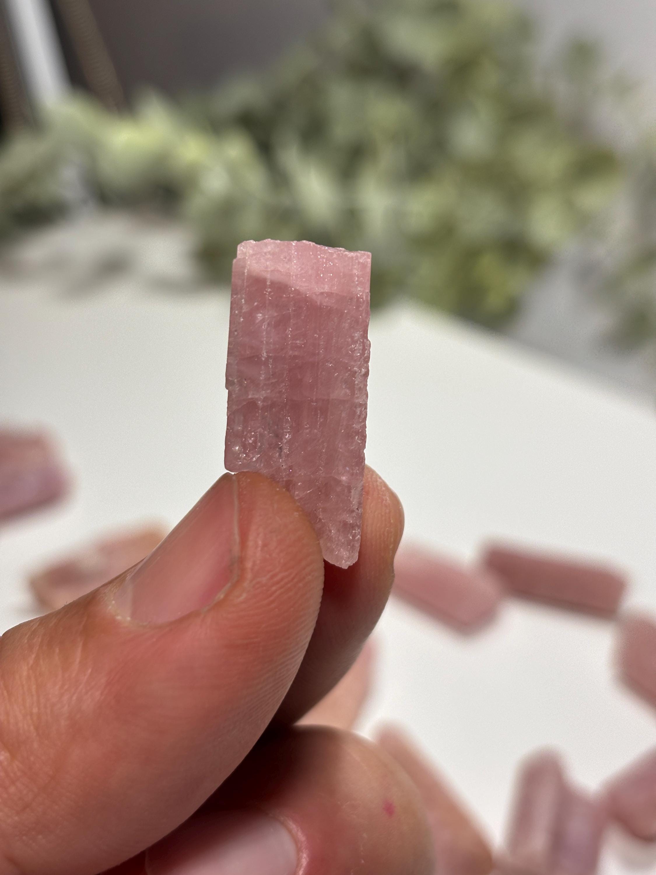 Raw Pink Tourmaline Crystal | Heart Chakra Healing Stone