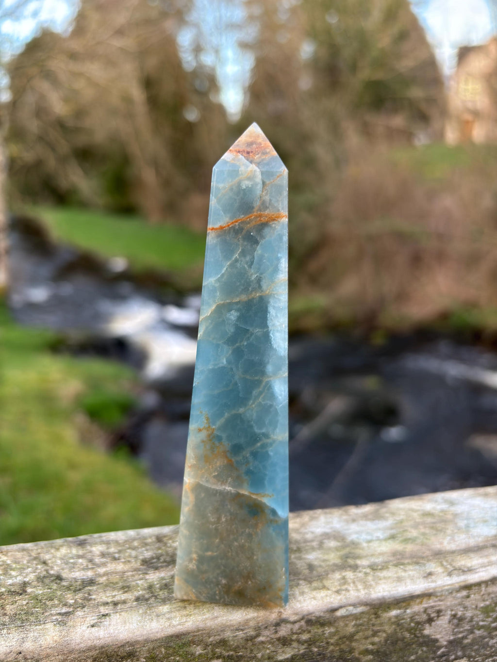 Blue Kyanite Obelisk | Polished Crystal Tower | Throat Chakra Stone | Energy Alignment Crystal | Natural Mineral