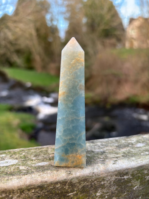 Blue Kyanite Obelisk | Polished Crystal Tower | Throat Chakra Stone | Energy Alignment Crystal | Natural Mineral