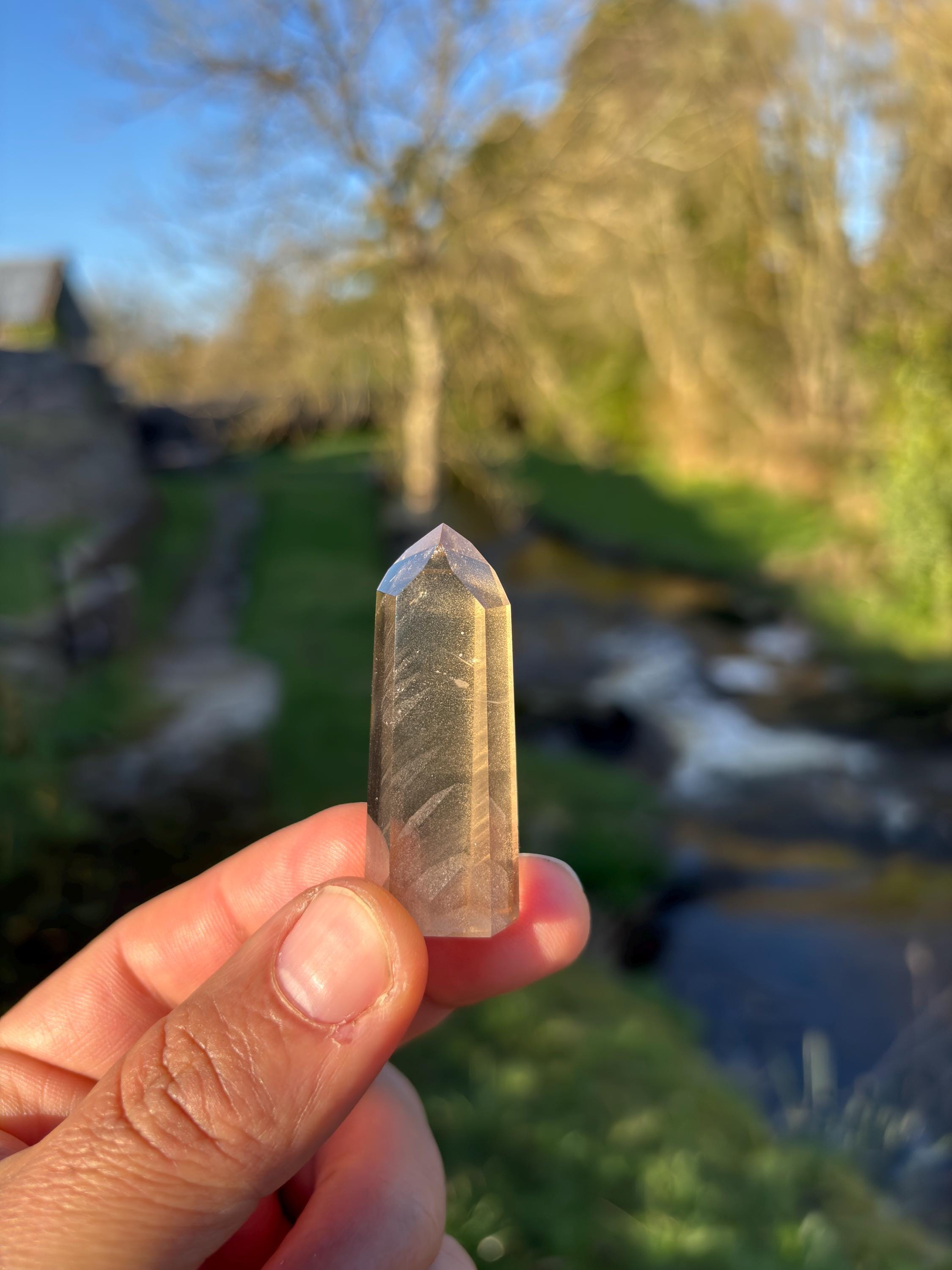 Natural Citrine Tower | Aracuaí Brazil Crystal | Genuine Citrine Point | Abundance Stone | Polished Quartz High Quality Healing Crystal